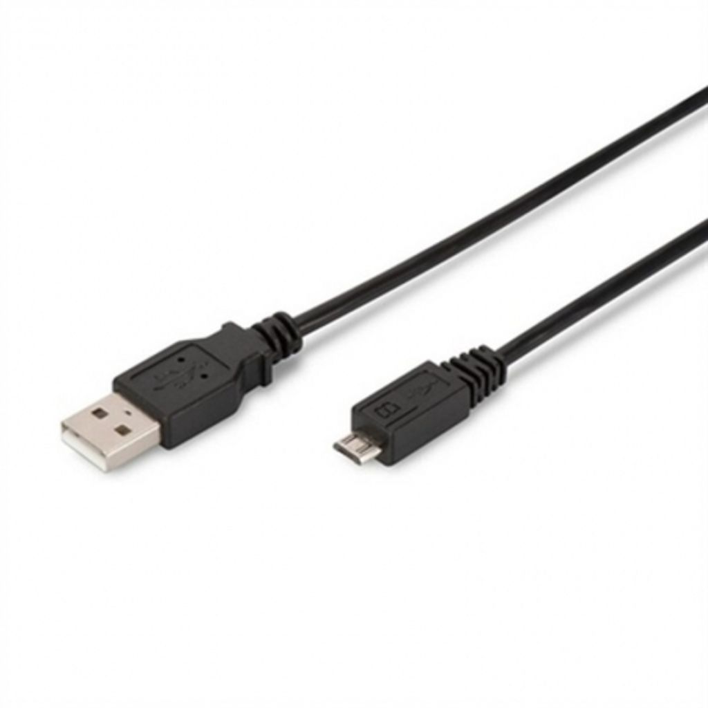 Ewent Kabel EC1018 USB 2.0 Typ A Stecker auf Micro USB Stecker 0,5m Schwarz