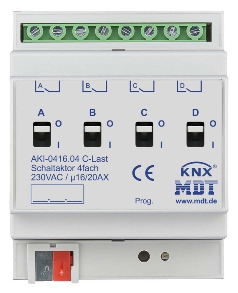 MDT KNX Schaltaktor C-Last 16/20 A 4fach REG, 1 Stk.