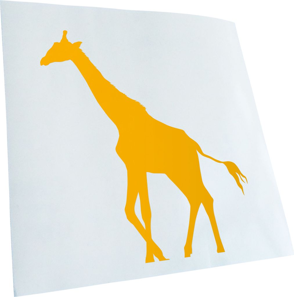 hauptsachebeklebt Kiwistar - Autoaufkleber - Giraffe Silhouette Heckscheibe - Aufkleber für Auto Kfz Fahrrad, LKW, Truck Mofa