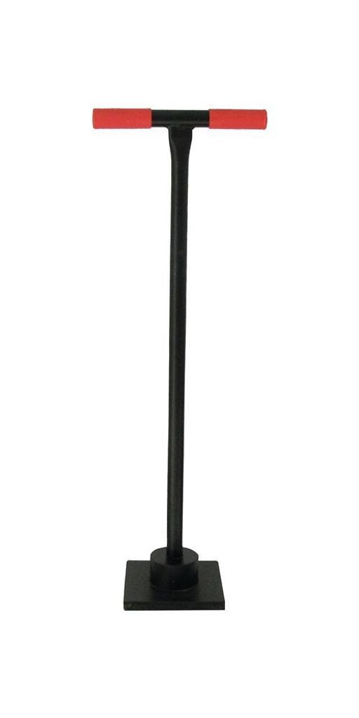 Erd-/Betonstampfer L.200mm B.200mm m.rotem Kunststoff,T-Griff Stahl,lack.
