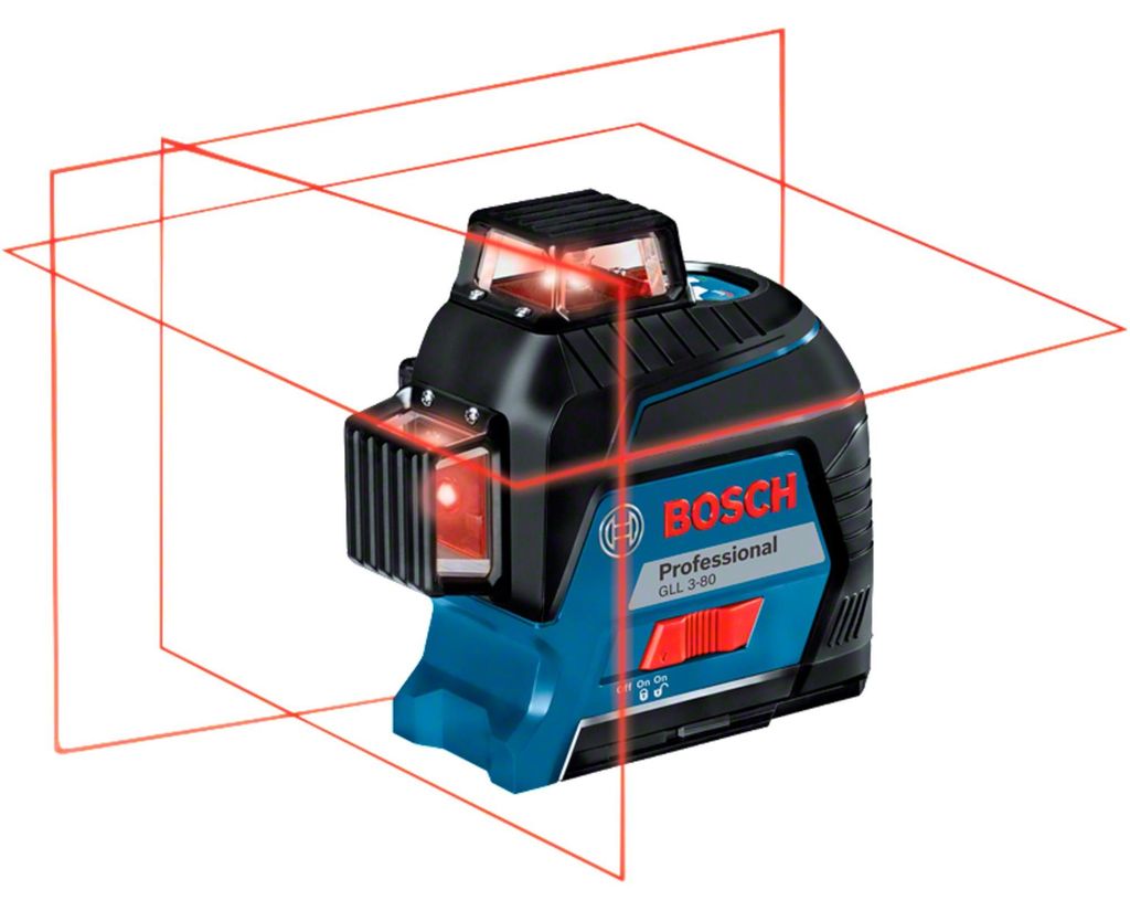 Bosch GLL 3-80 Professional, 30 m, 0,3 mm/m, 4°, 120 m, 630 Zdjęcie produktu 