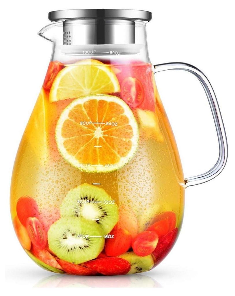 Sklenená karafa 2,4 l džbán na vodu z borosilikátového skla Obrázok produktu 