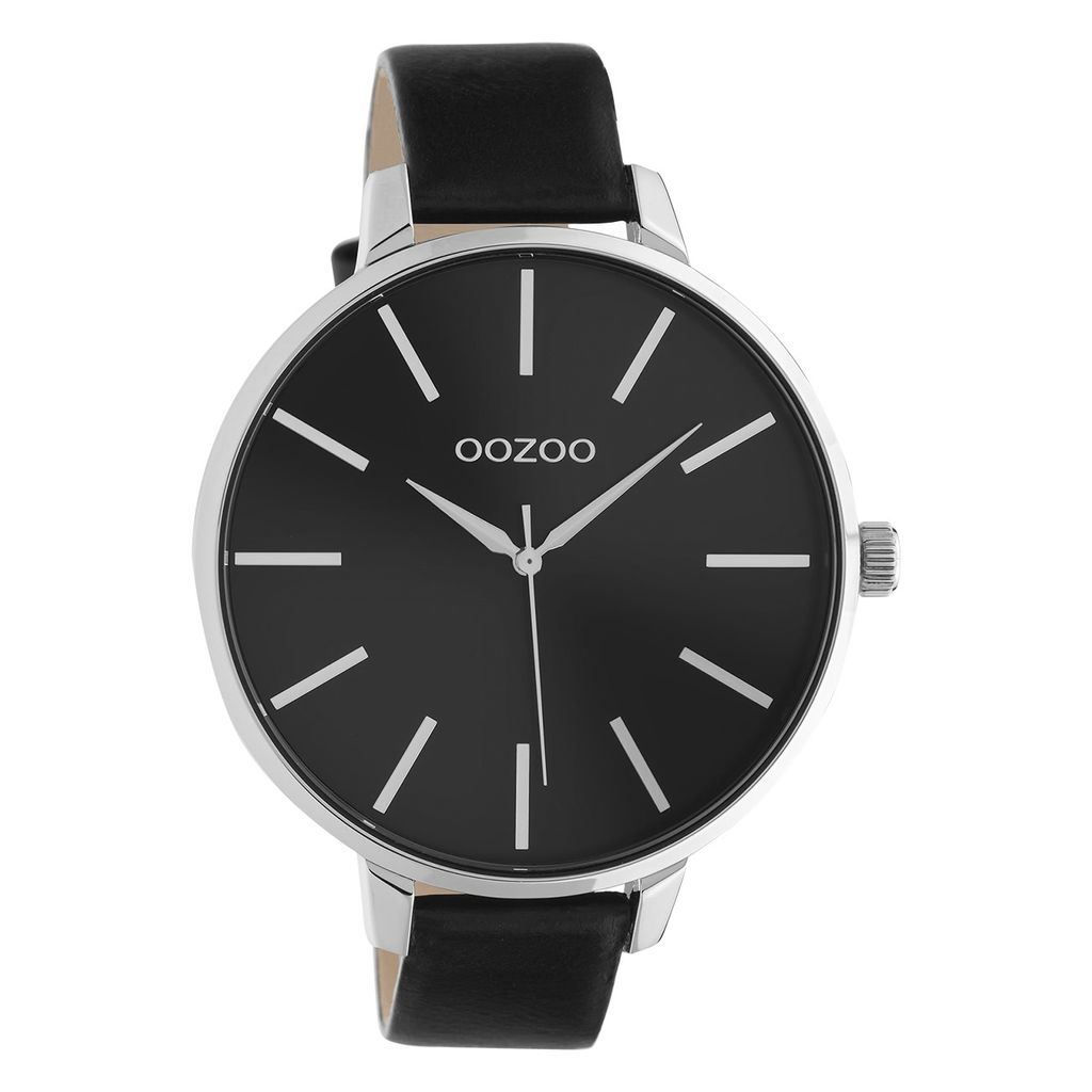 Oozoo Armbanduhr schwarz Leder C10714 Timepieces Damen Analog-Quarzuhr UOC10714