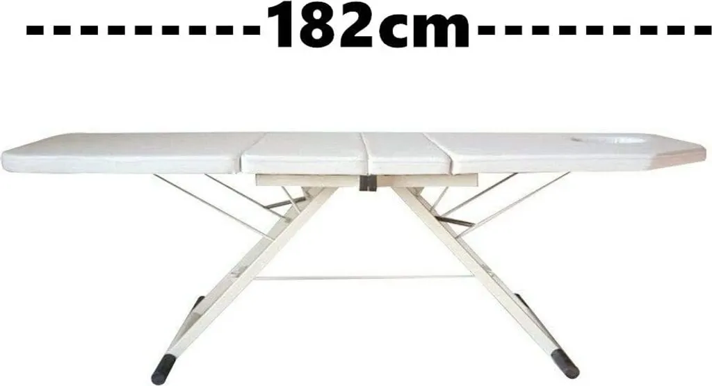 Table de massage transportable blanche pour massage à domicile 182cm - 6