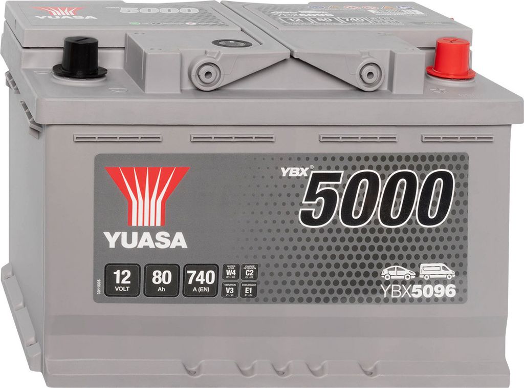 Yuasa YBX5096 SMF 12V 80Ah Silver High Performance Produktbild 