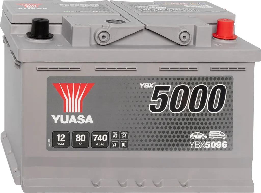 Dites adieu aux pannes avec la Batterie Yuasa YBX5096 12V 80Ah Haute Qualité