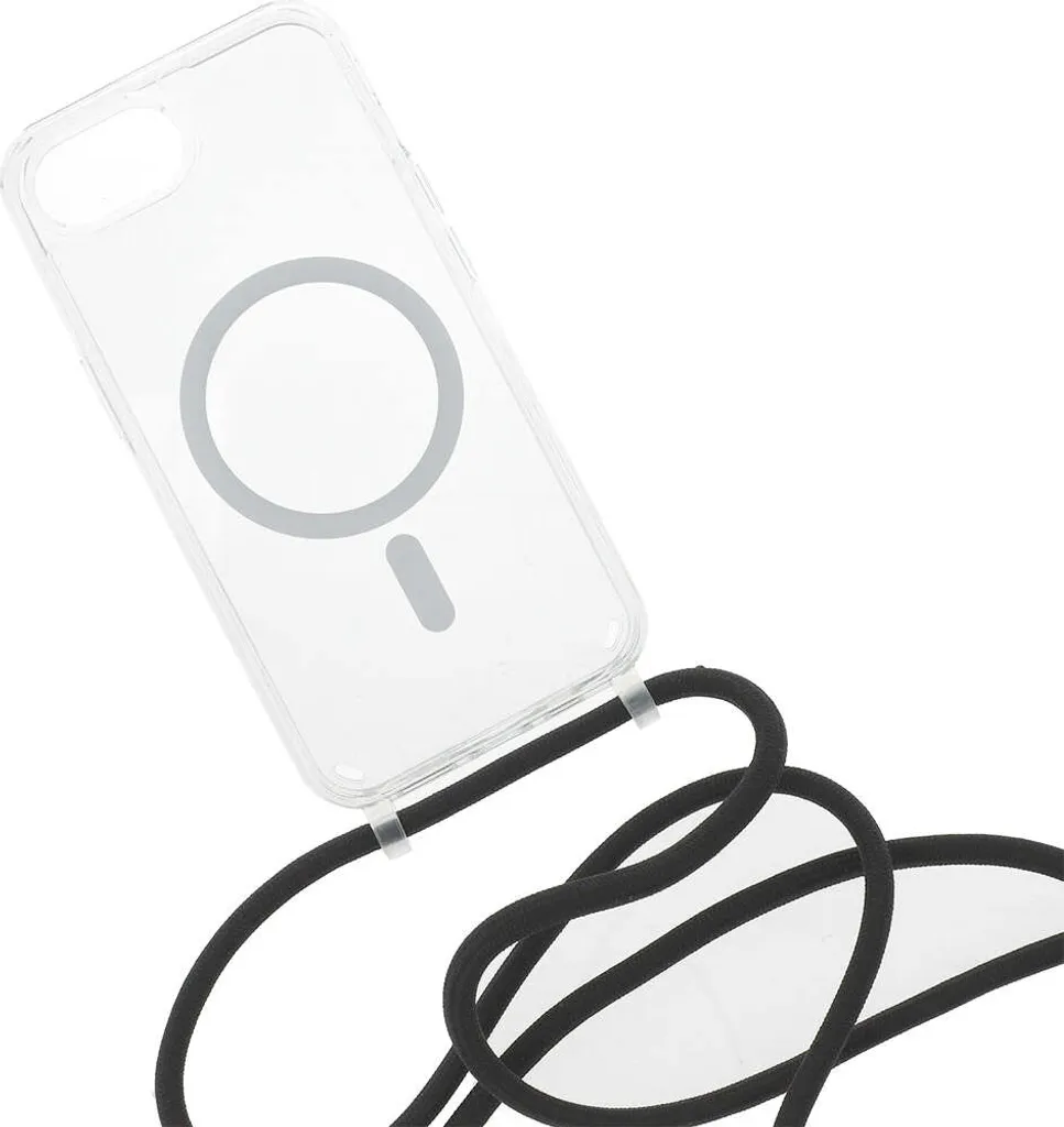 Coque iPhone 16e Anti-Chute MagSafe avec attache sécurisée - Finition Noir