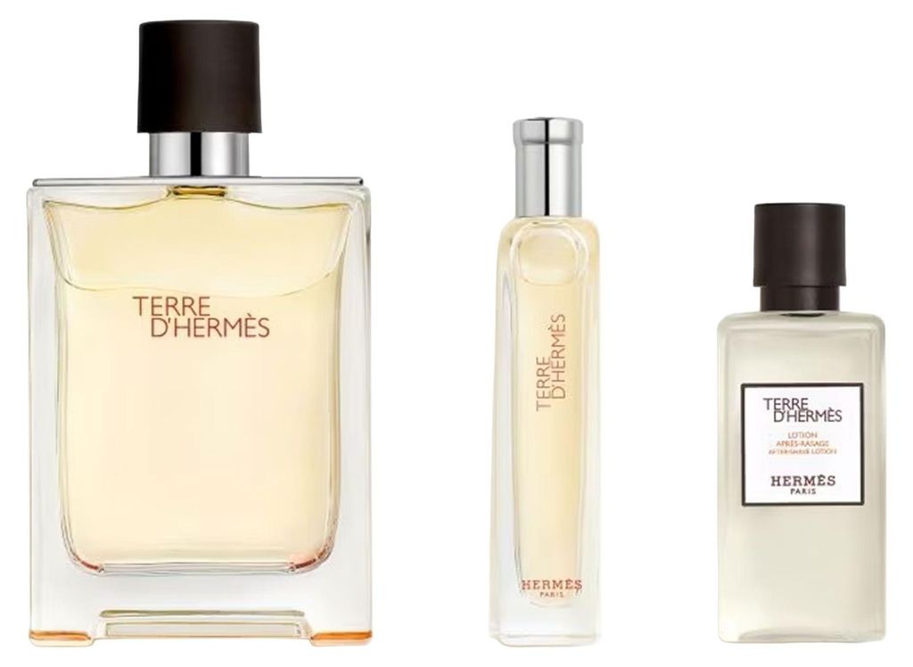TERRE D'HERMES Eau de Toilette 100 ml + Eau de Toilette 15 ml + After-Shave-Lotion 40 ml