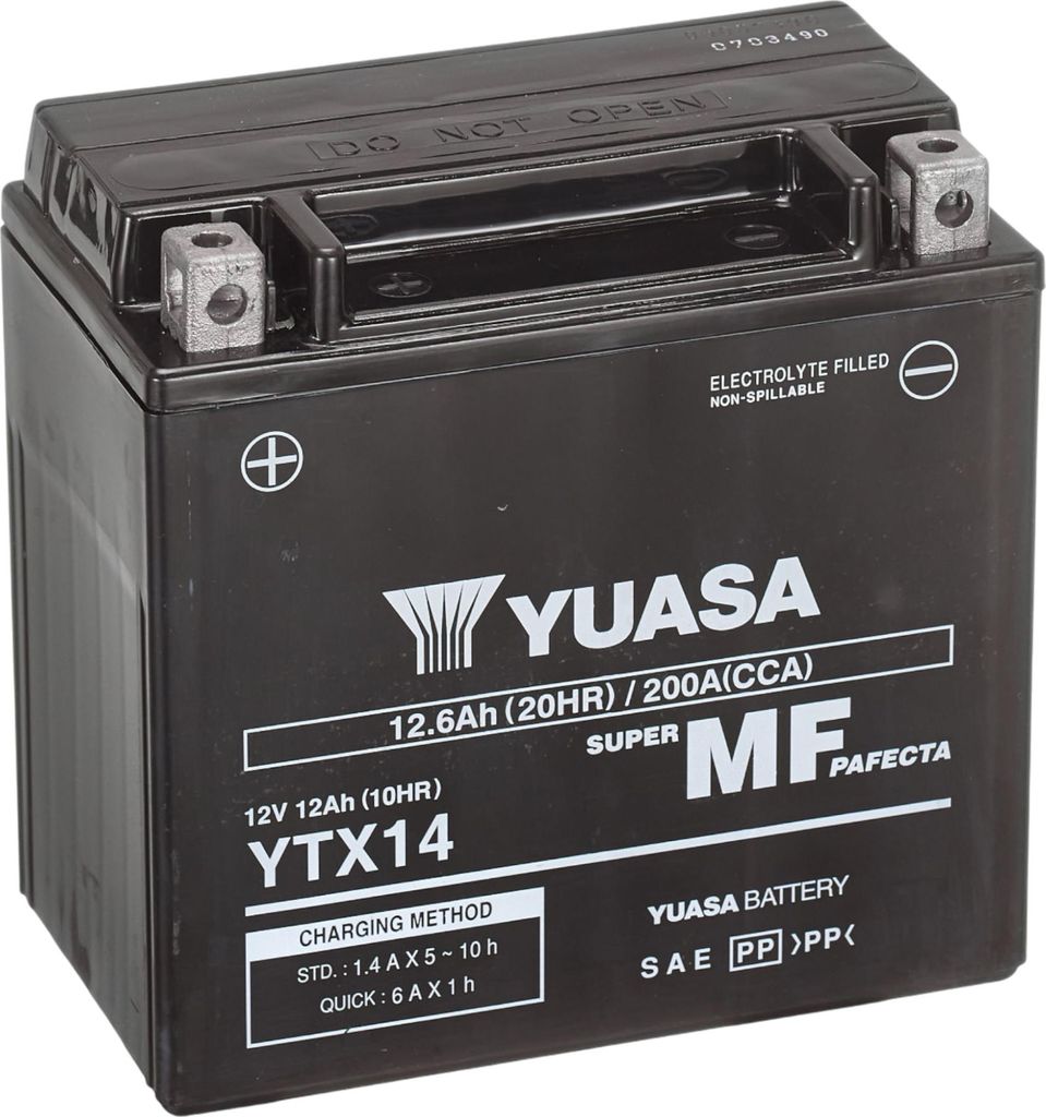 Batteries YUASA YTX14H 12 AH WC Image du produit 