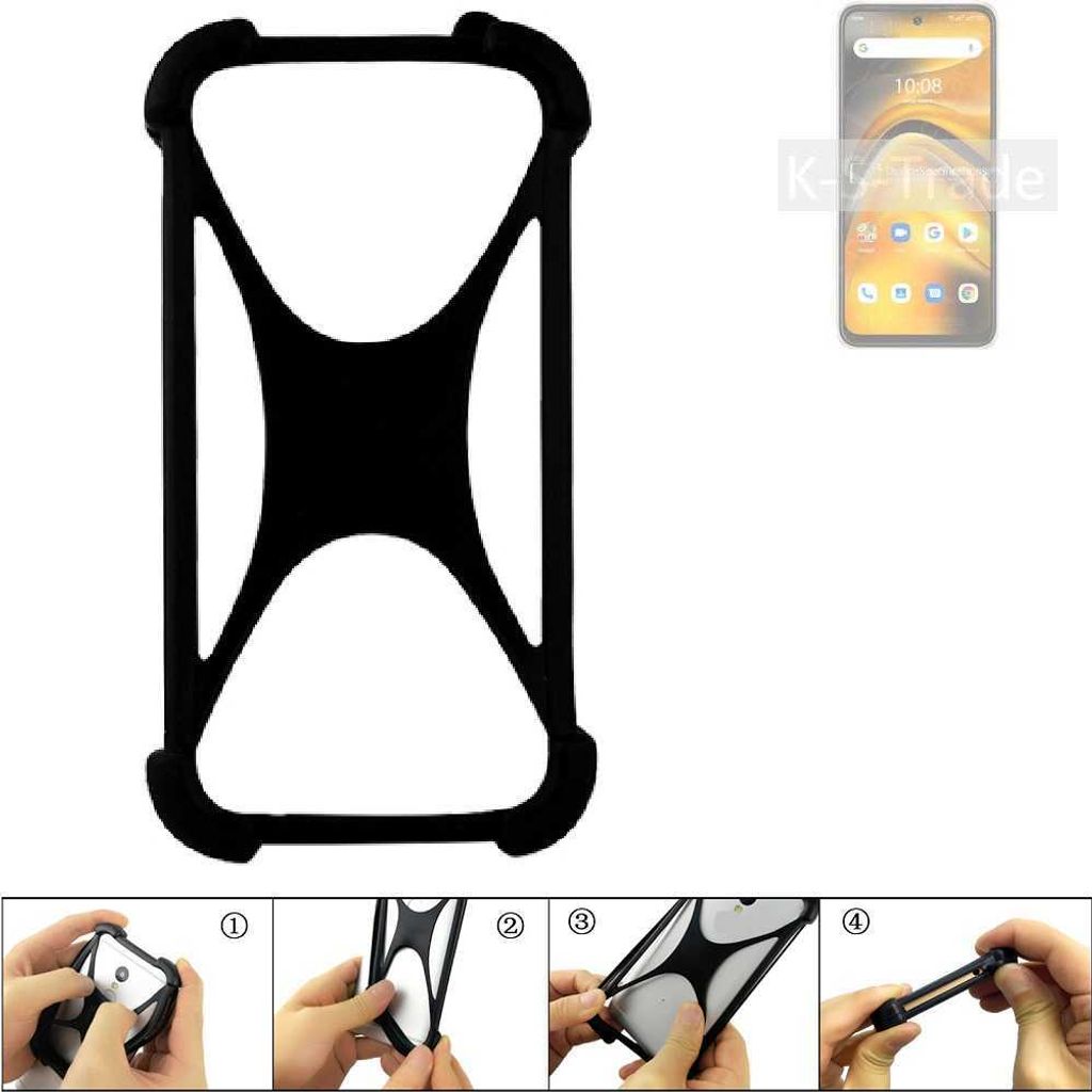 K-S-Trade Handy-Hülle Schutz-Hülle kompatibel mit UMIDIGI A13 Pro 5G Silikon Bumper TPU Softcase Smartphone Stoßschutz, schwarz