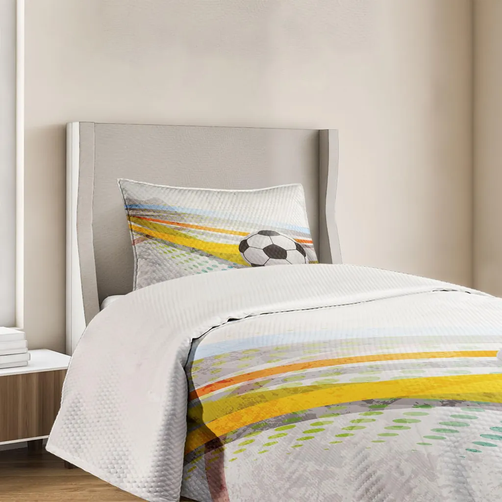 Set di piumone da calcio per ragazze bambini ragazzi per tutte le stagioni piumino rosso decorazione per la camera da letto con inserto per piumone/trapunta regalo per gli amanti del calcio s