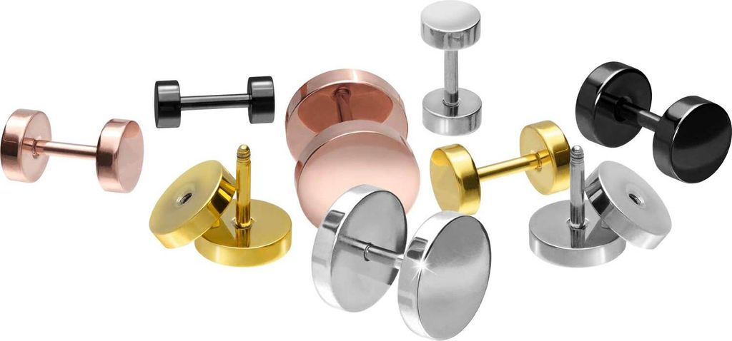 Titan Fake Plug Gold Discgröße: 10mm