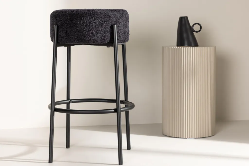 Venture Design Tucson Barhocker Noir - Tabouret de Bar Design Chic - 5