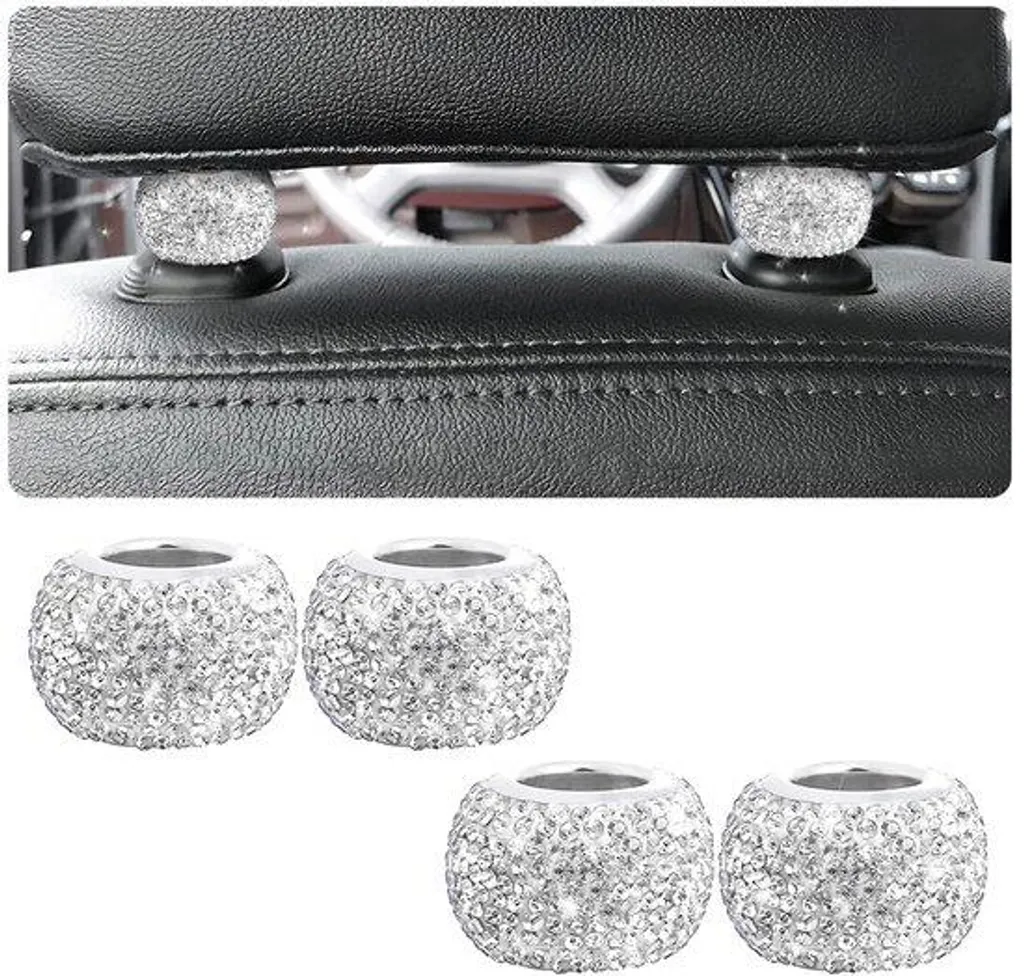 Anneaux Appuie-tête Diamant : Relooking Intérieur Voiture Instantané