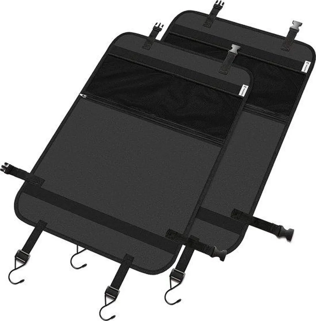 Rangement siège arrière de voiture noir pour enfant avec poches filet