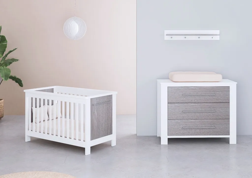 Étagère murale décorative pour bibelots de Noël blanc et chêne