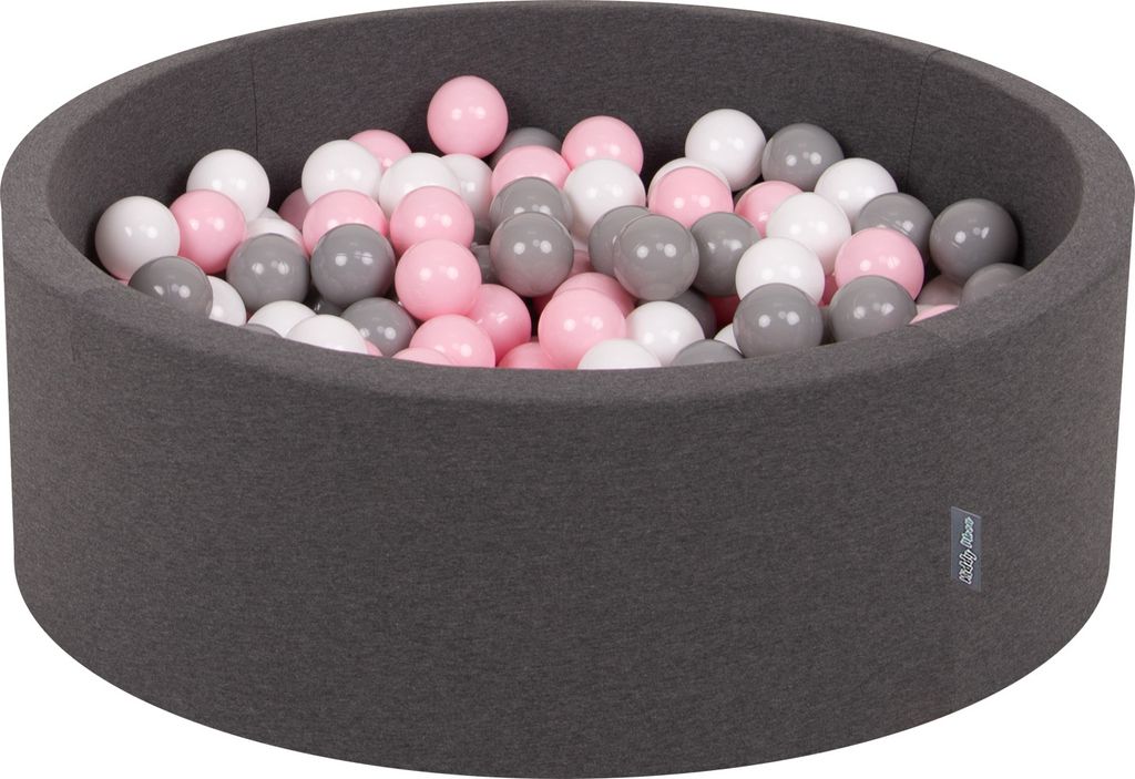 KiddyMoon 90x30cm/200 míčků ∅ 7cm Kulatý Suchý Bazén s Obrázek produktu 