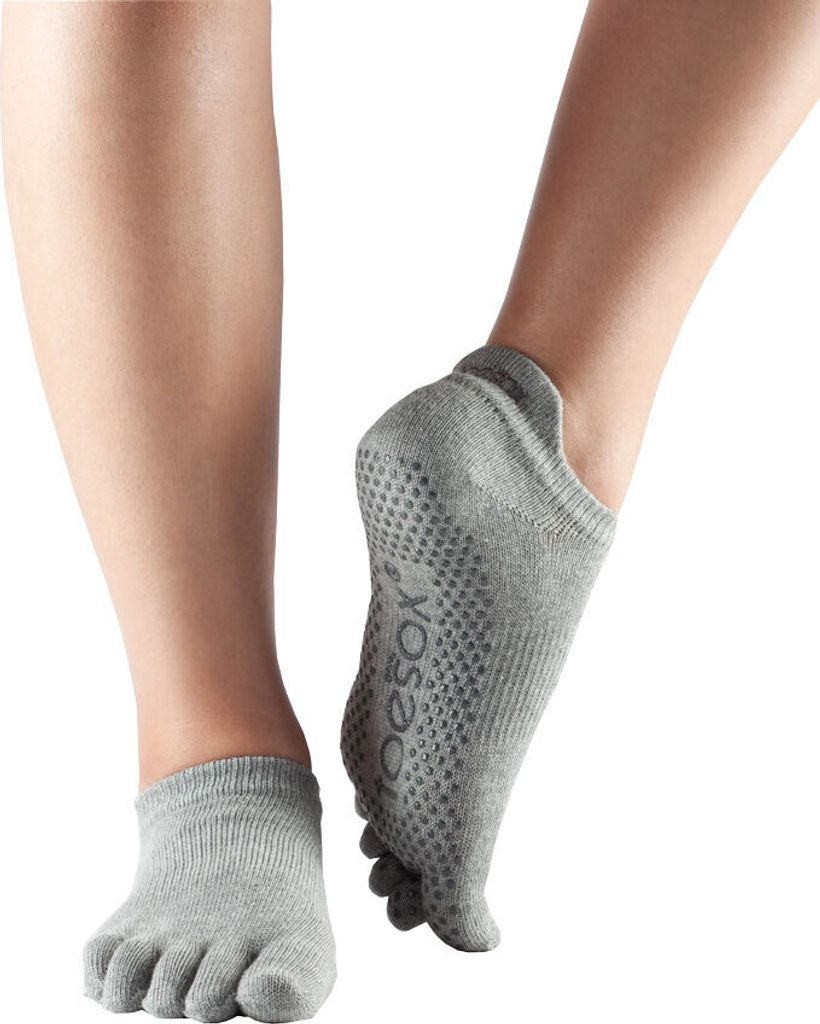 ToeSox Socken Low Rise Full Toe Heather Grey Gr. M