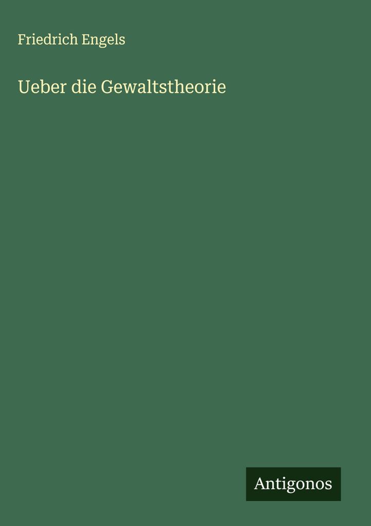 Ueber die Gewaltstheorie