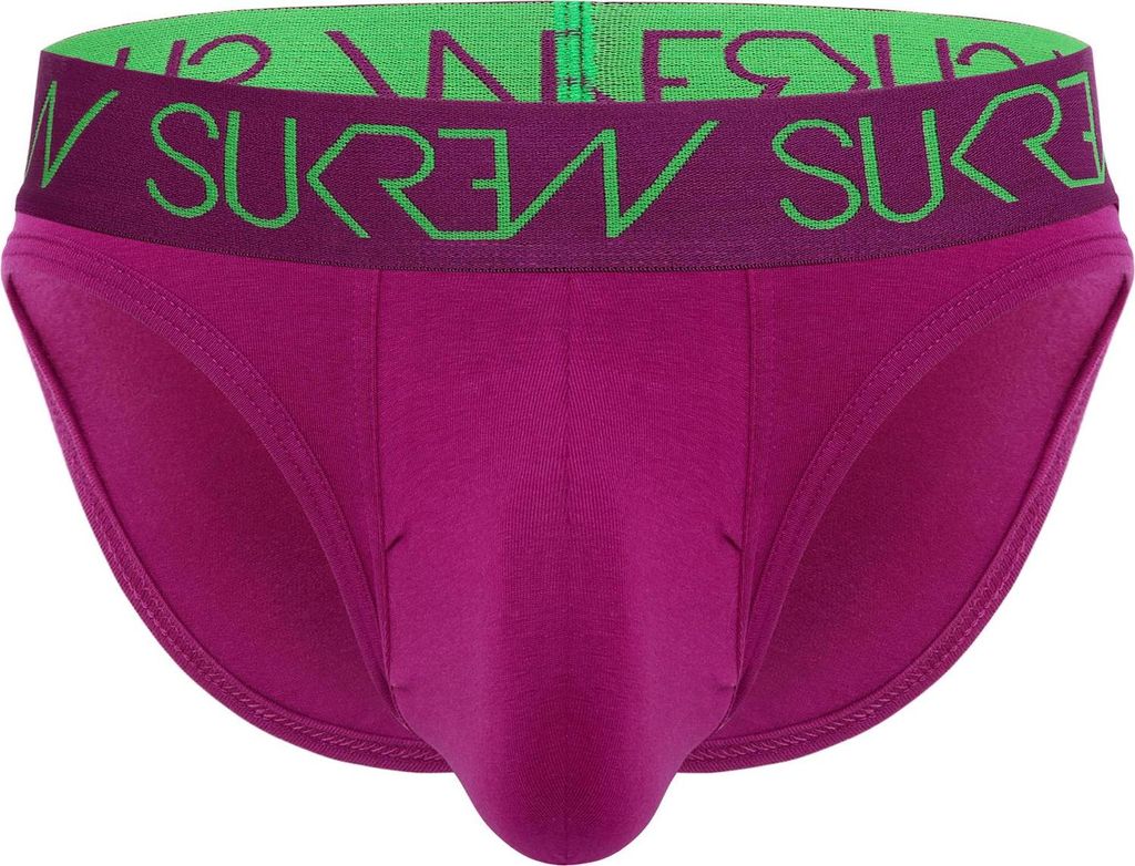 SUKREW - Herren Slip Unterwäsche - Classic Brief Deep Purple - 1x Größe S