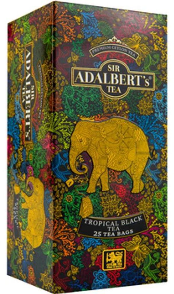 Černý tropický čaj Sir Adalbert's 25 sáčků Obrázek produktu 