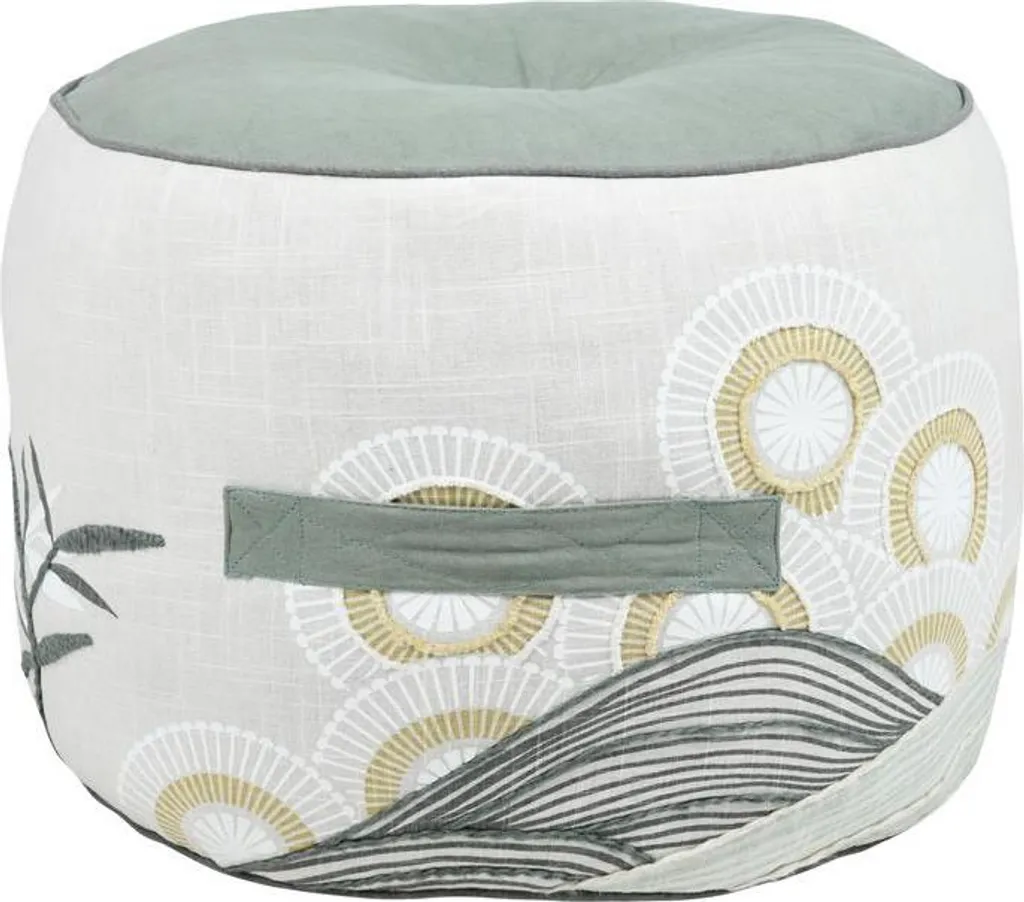 Pouf rond Collection Youki avec assise confort et design minimaliste