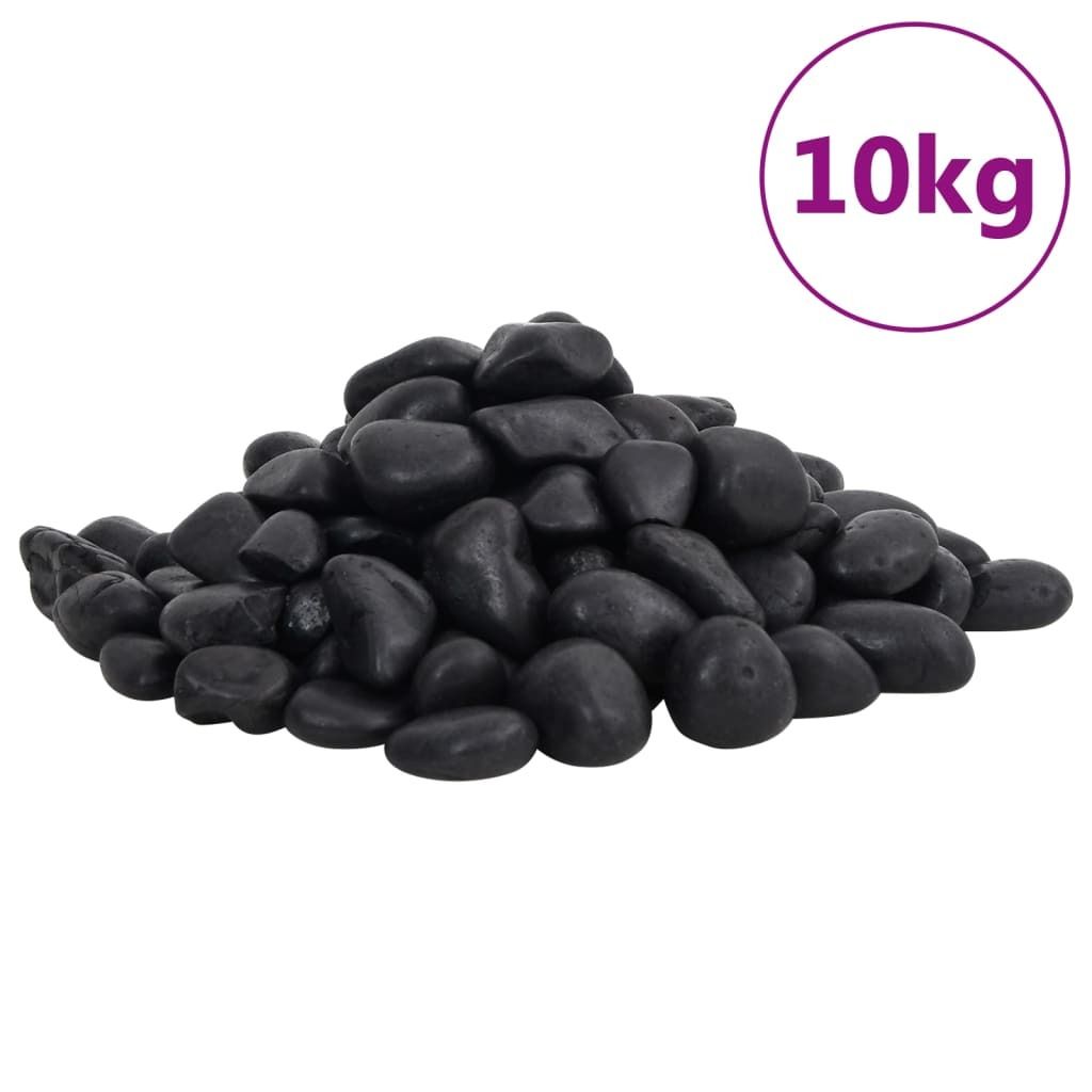 Möbel Polierte Kiesel 10 kg Schwarz 2-5 cm - Aquarien-Deko 155327