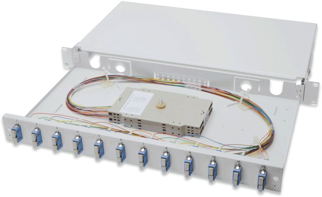 DIGITUS LWL Spleißbox, bestückt, SC, OS2
