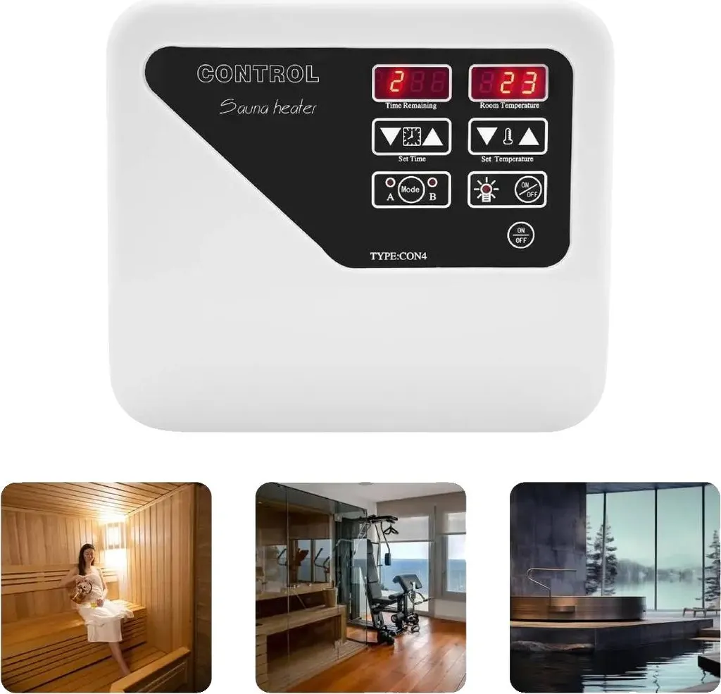 Kit Controllo Sauna 380V Parete | Regolatore Stufa 3-9kW 105°C