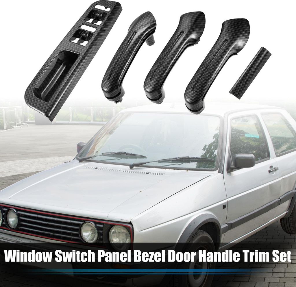 1 Set Innen Links Rechts Fenster Schalter Panel Lünette Tür Griff Trim Set für VW Jetta MK4 1999-2004