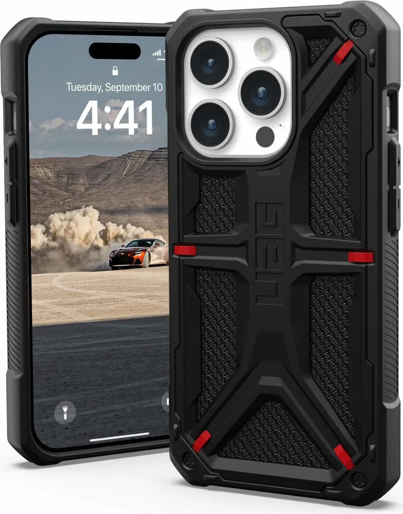 UAG Monarch iPhone 15 Pro Nero Poliammide - Custodia Rugged Suprema