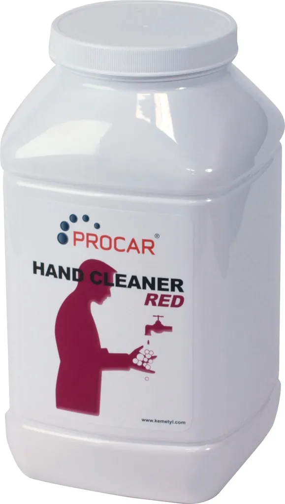 Nettoyant Mains Puissant Procar Rouge 4,5L - Formule Microbilles Pot PET