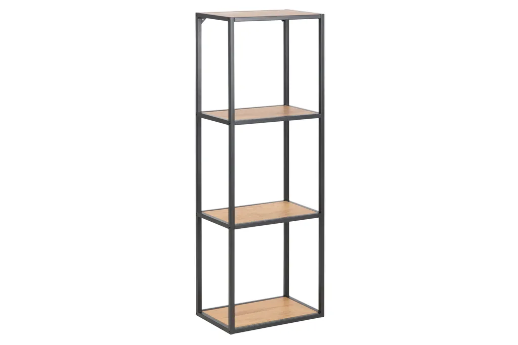 Étagère murale gain de place avec double plateau pour entrée et salon