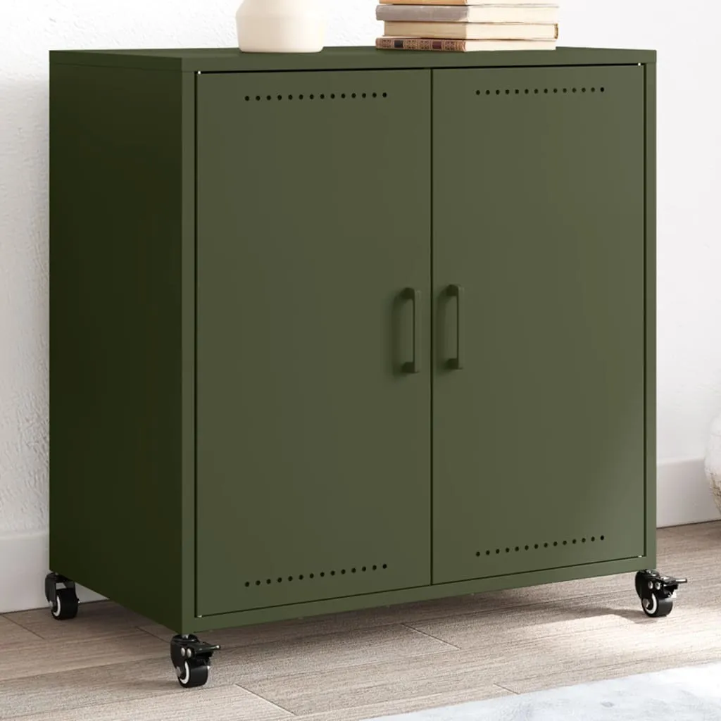 Recensione vidaXL Credenza Acciaio Verde Oliva - 68x39x72 cm