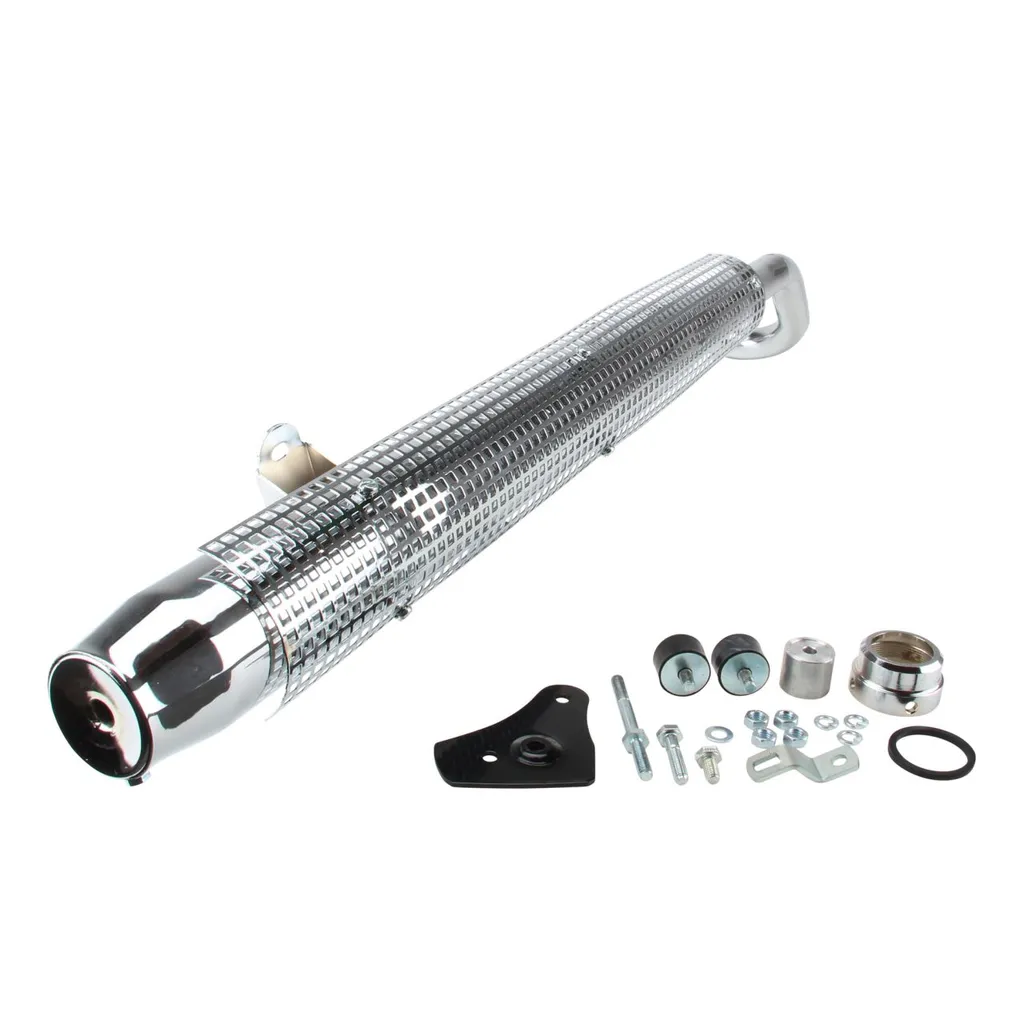 Pot d'échappement Arrière Fermé et Kit de Montage pour Zündapp KS 50 517