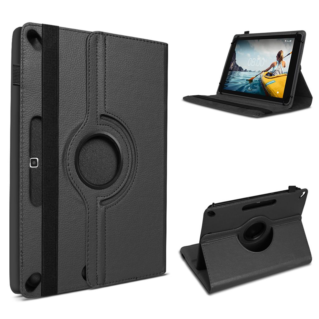 Schutzhülle für Medion Lifetab E10421 E10420 E10440 Tablet Hülle Tasche DrehbarFarben:Schwarz