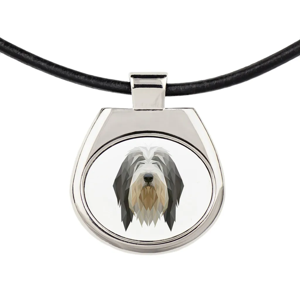 Collana Art-Dog Bearded Collie: Un Sogno in Argento e Foto - 3