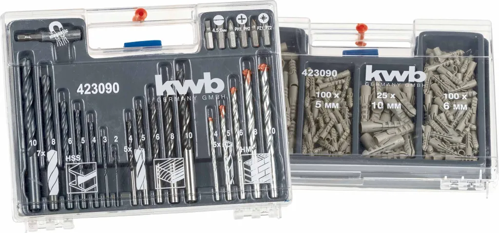 Offerta kwb 423090: Box 300 Pezzi Fissaggio Misto Viti e Tasselli