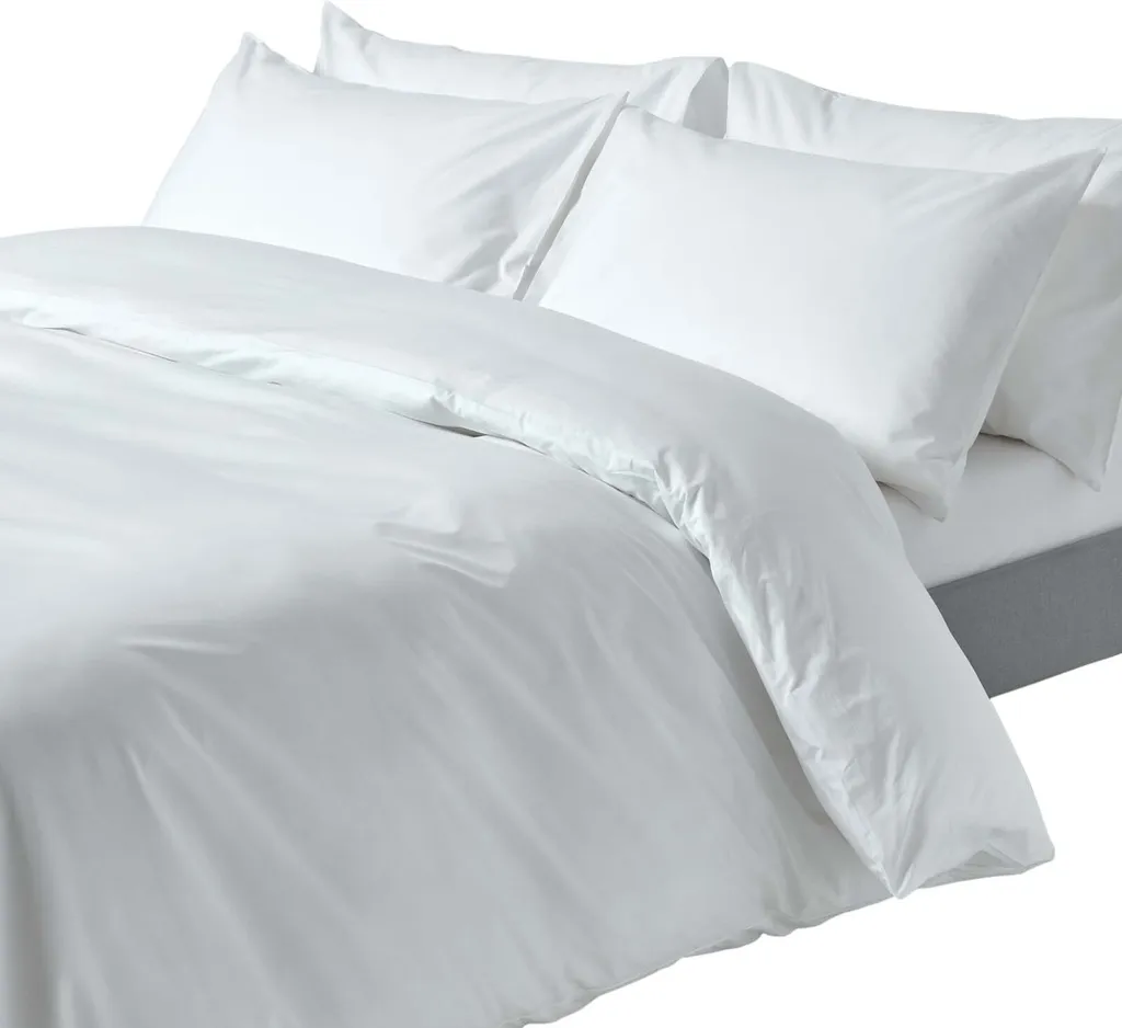 Biancheria Letto Bianca 260x220 Homescapes 200 Fili - Cotone Puro