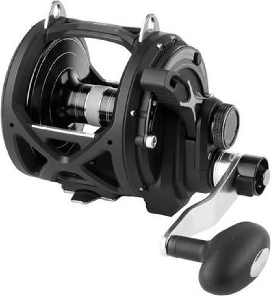 Moulinet de Traîne Tica Oxean Ts 2s Noir 20 à Double Vitesse de Récupération