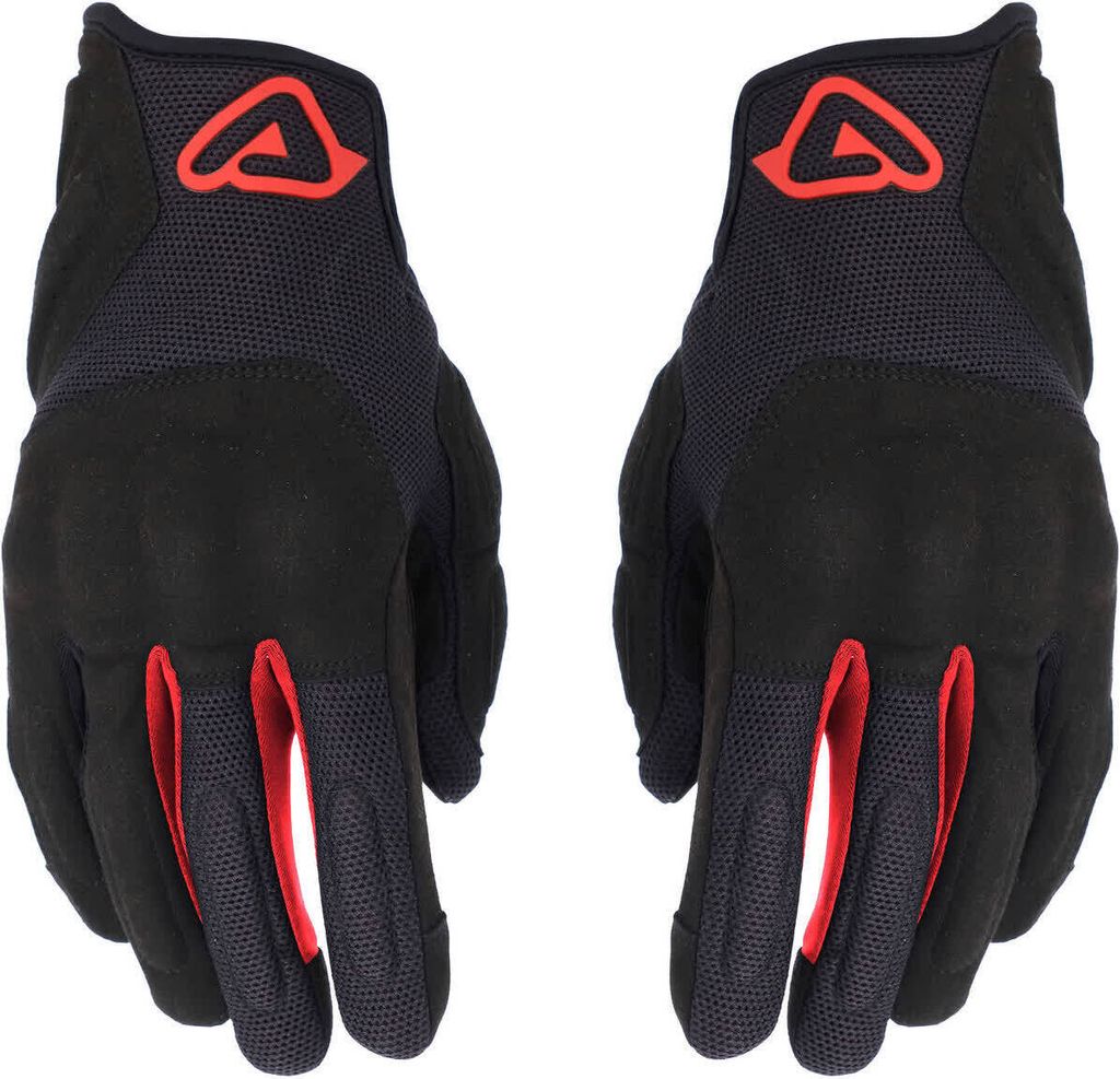 ACERBIS CE PYRAMID Sommer Motorradhandschuhe genehmigt Schwarz Rot größe L