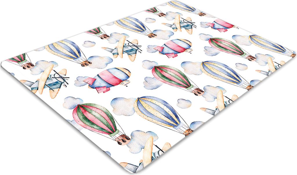 Stuhlunterlage Bürostuhlunterlage 120 cm x 90 cm Bodenmatte Bürostuhlunterlage - Ballons und Luftschiffen