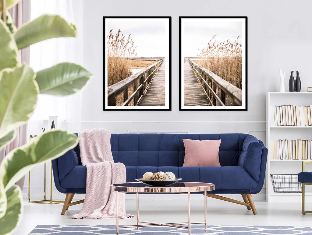 Set de 2 Tableaux Pier Boho P2327 - Solution Déco Murale Prête à Suspendre - 2