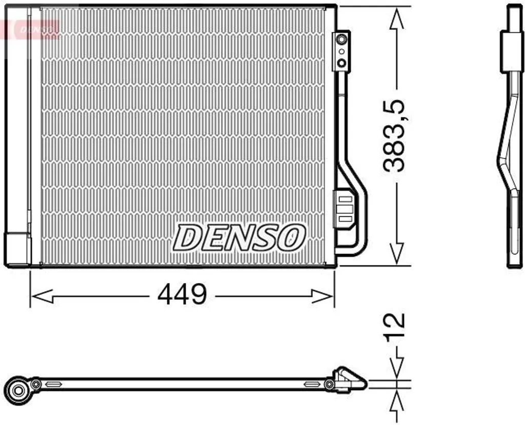 Solution fuite clim Smart 451 : Condenseur DENSO OE 4515000054 neuf