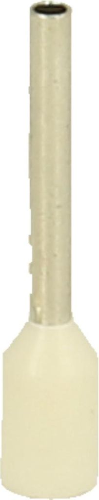 Aderendhülsen DIN 46228 Teil 4 isoliert, Größe L, Farbe Kodierung WE Querschnitt 0,75mm² weiß - 1 Stück