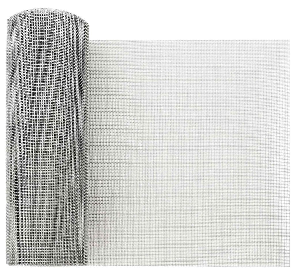 vidaXL Mesh Bildschirm 20 x 1000 cm 20 Mesh Edelstahl 201 Silber