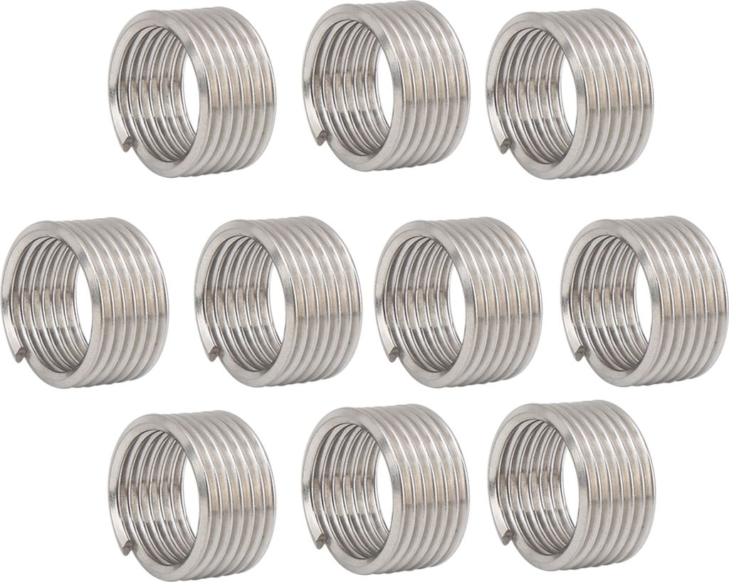 Gewindereparatureinsätze,Gewindereparaturmutter,M18 x 2 Gewindereparatureinsätze,Gewindemutter,Gewindeeinsätze,Schraubhülse aus Edelstahl