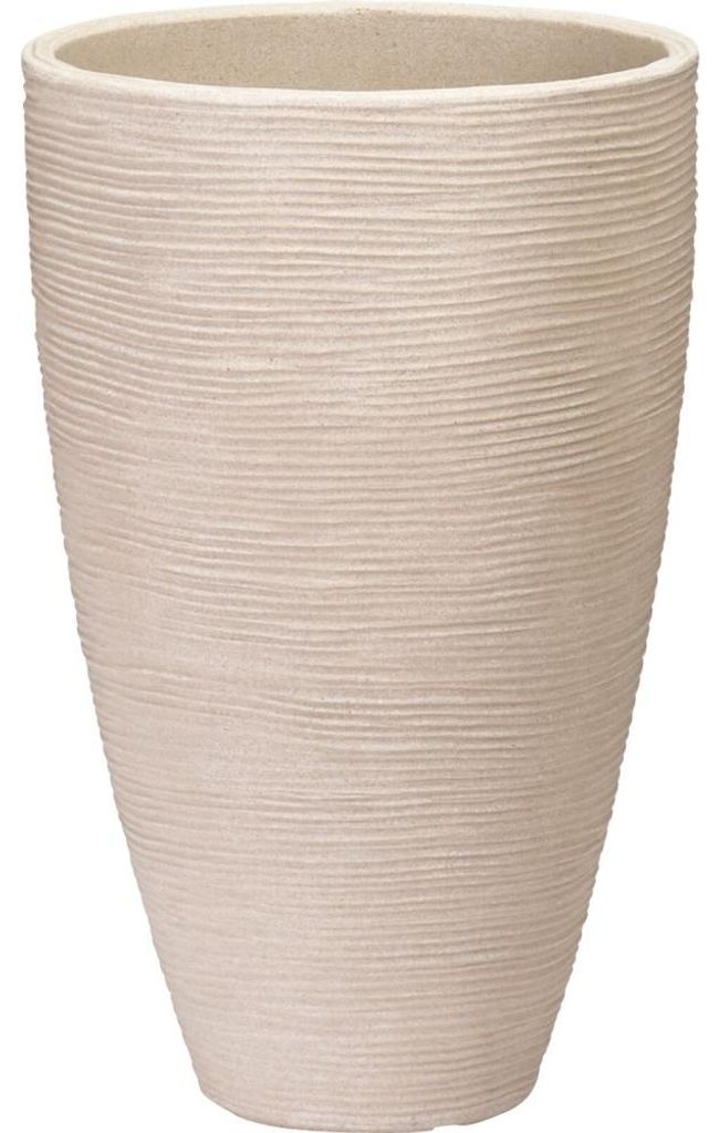 Gerippte Pflanzgefäße 28 x 43 sand Produktbild 