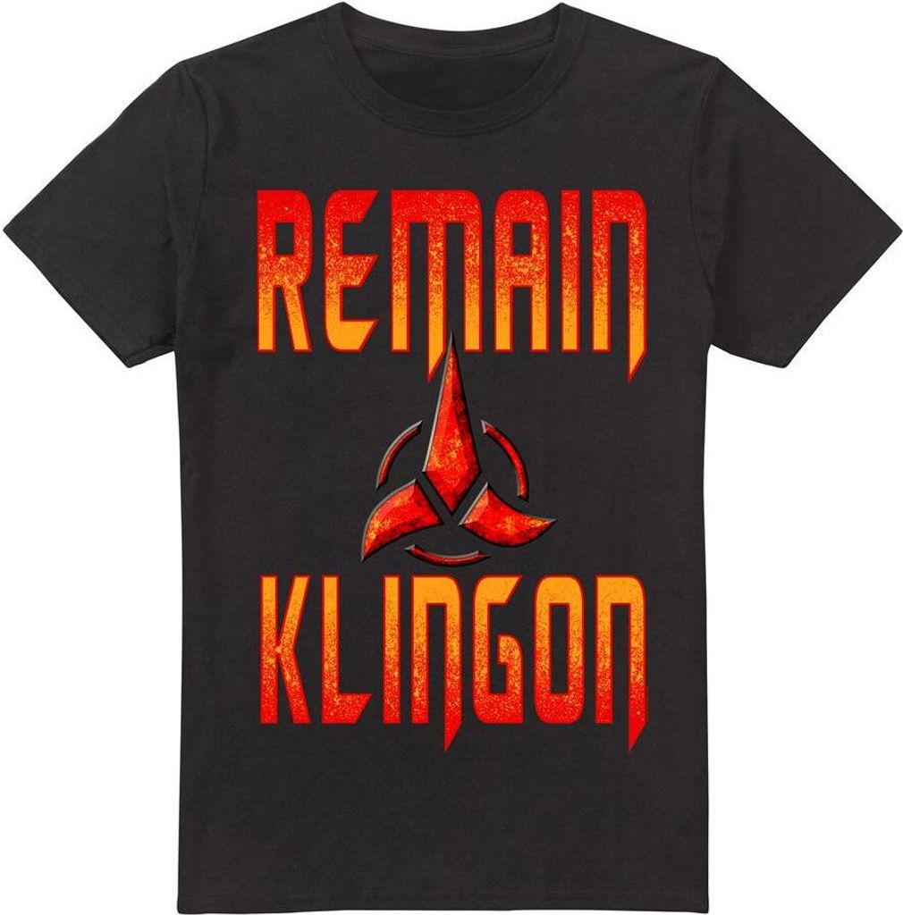 Star Trek: Discovery - "Remain Klingon" T-Shirt für Herren TV5618 (XXL) (Schwarz)