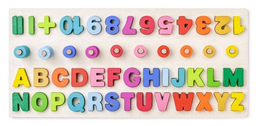 Woody Woody Lerntafel mit Zahlen + Buchstaben 90223